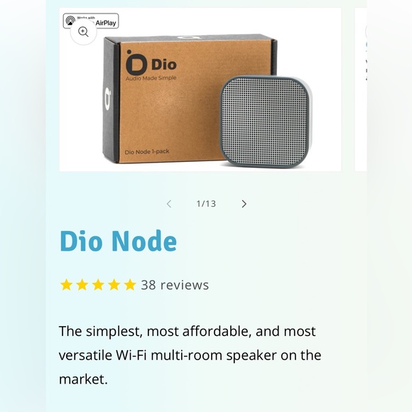 New in Box Dio Node Bluetooth Speaker - Picture 1 of 3